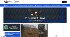 Desktop Screenshot of pleasantgroveelementary.net